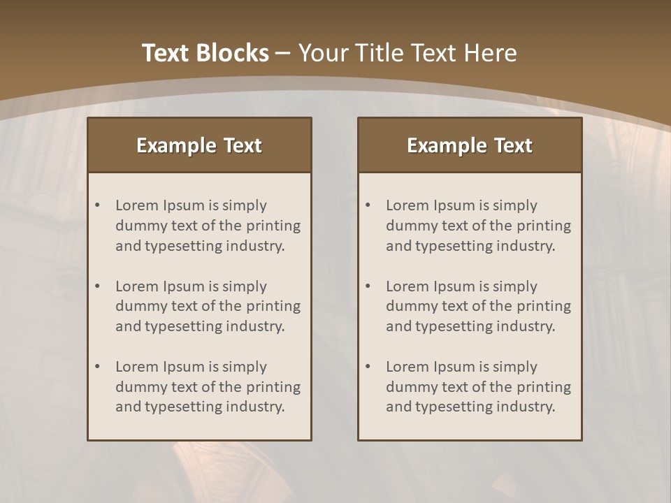 Abbey Beam Light PowerPoint Template