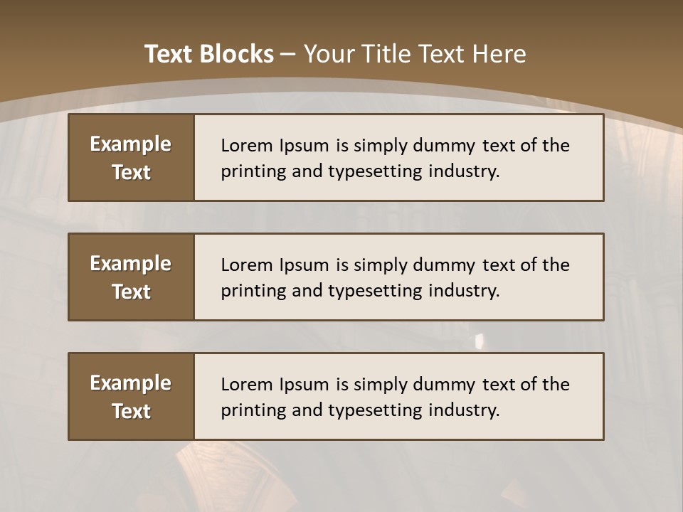 Abbey Beam Light PowerPoint Template