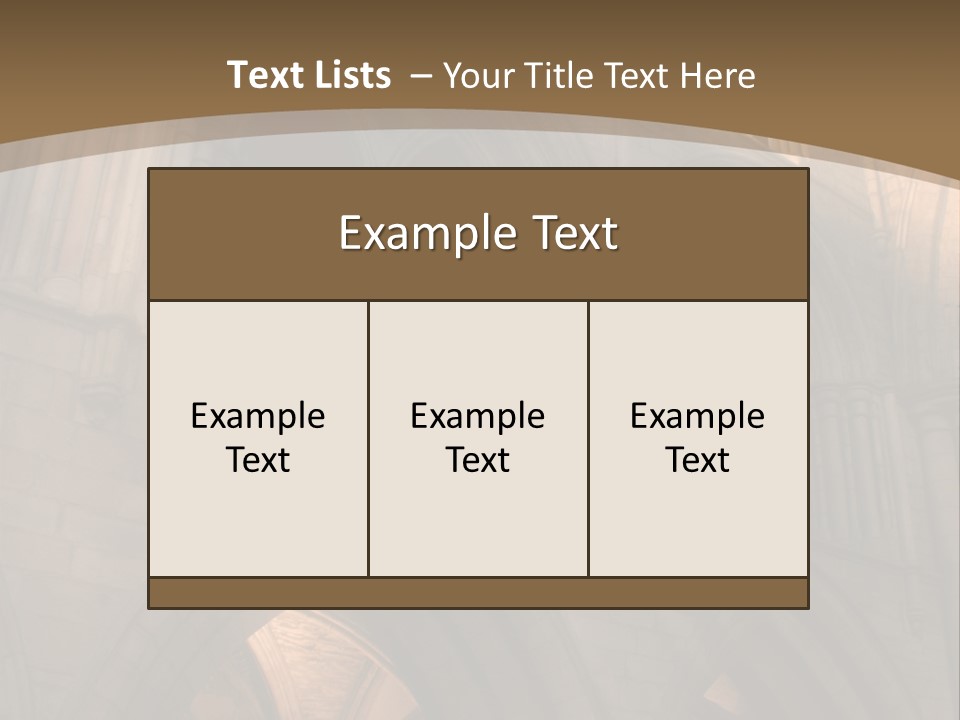 Abbey Beam Light PowerPoint Template