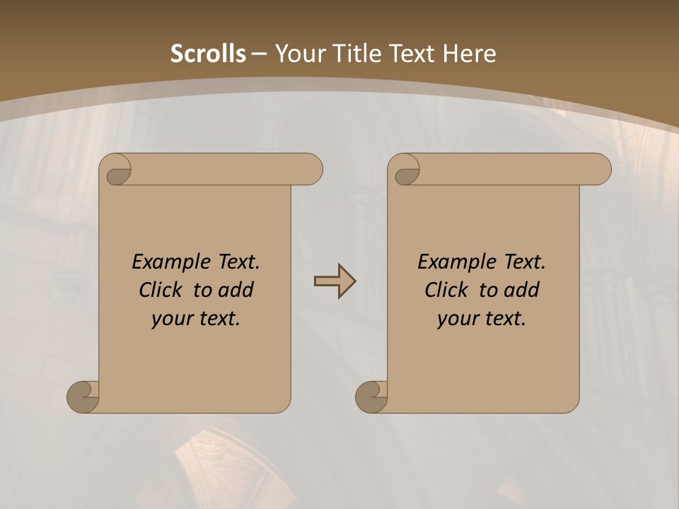 Abbey Beam Light PowerPoint Template