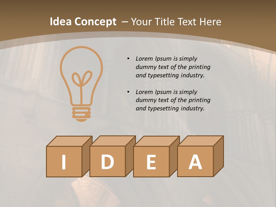 Abbey Beam Light PowerPoint Template