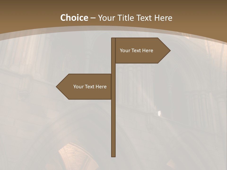 Abbey Beam Light PowerPoint Template