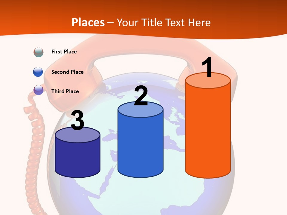 Phone Over The Globe PowerPoint Template