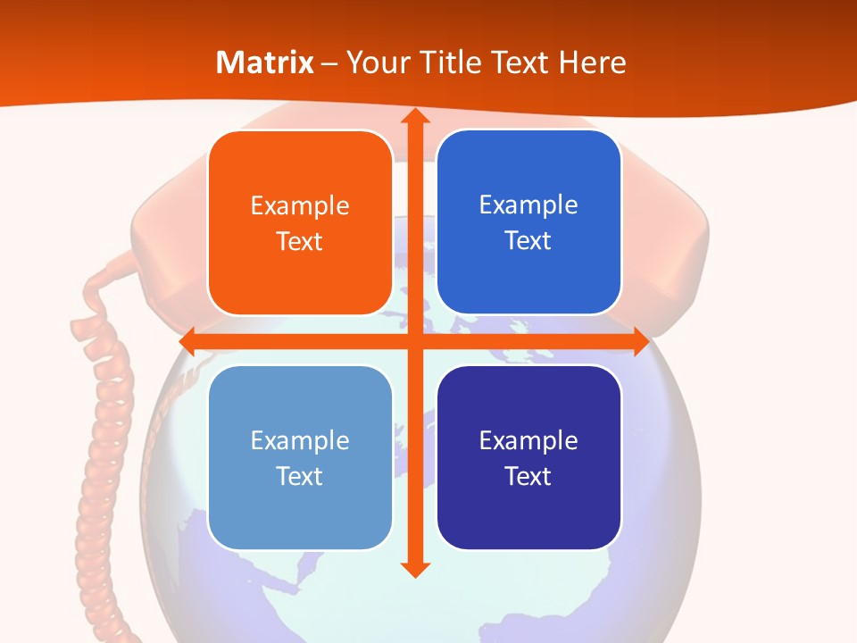 Phone Over The Globe PowerPoint Template