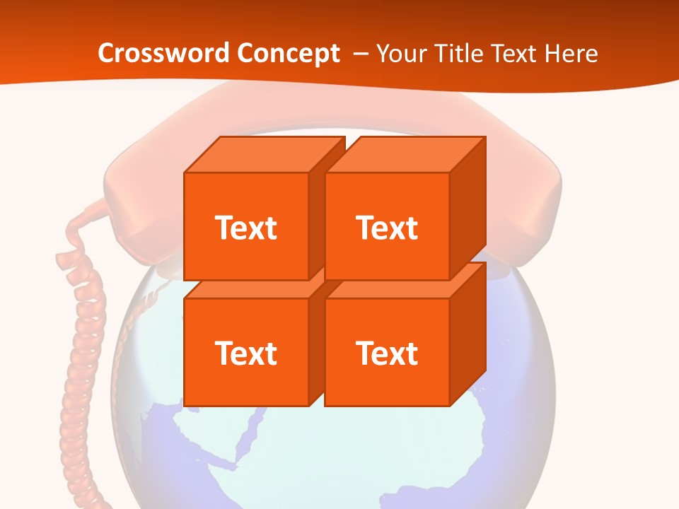 Phone Over The Globe PowerPoint Template