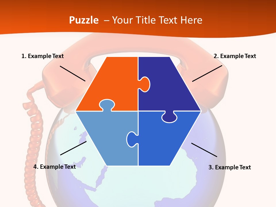 Phone Over The Globe PowerPoint Template