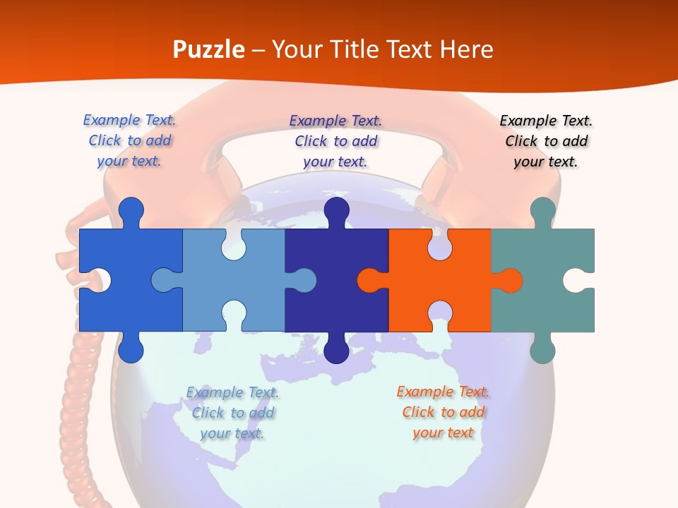 Phone Over The Globe PowerPoint Template