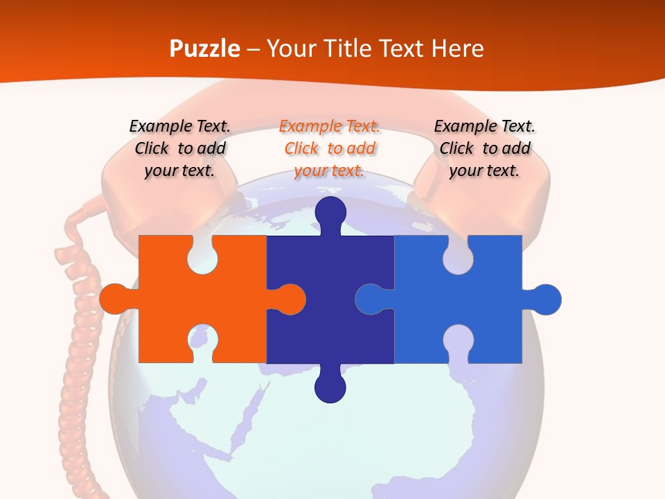 Phone Over The Globe PowerPoint Template