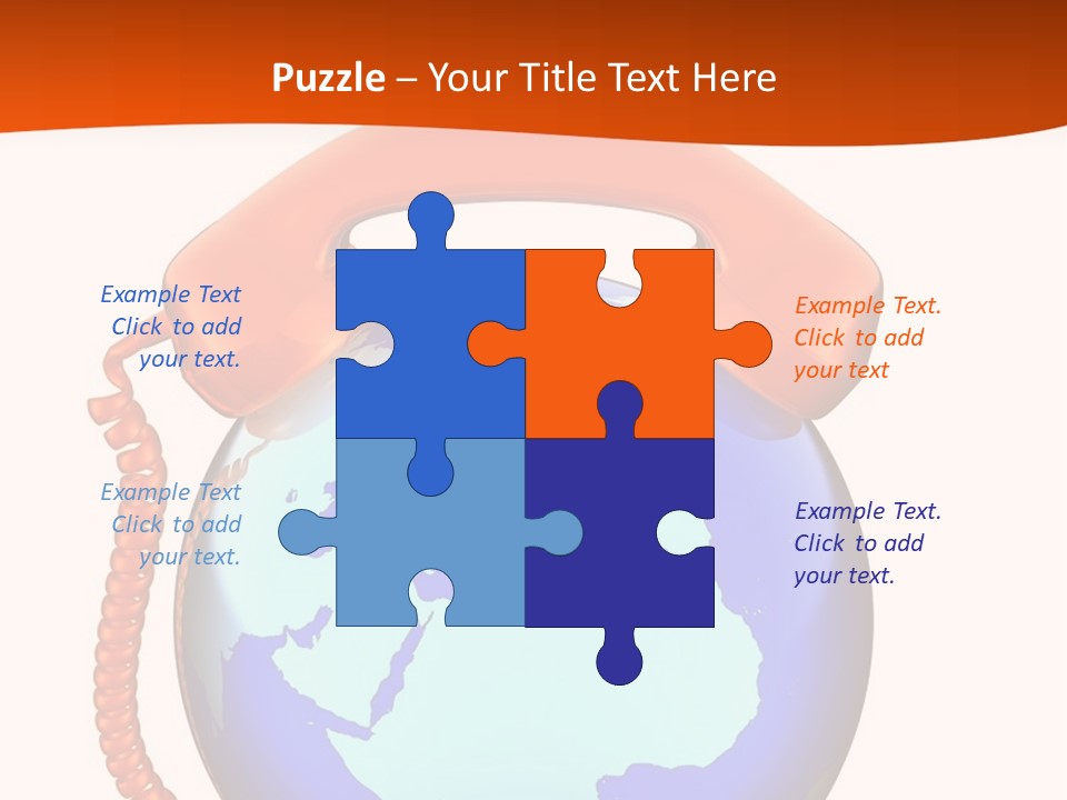 Phone Over The Globe PowerPoint Template