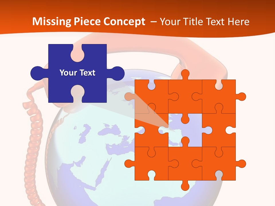 Phone Over The Globe PowerPoint Template