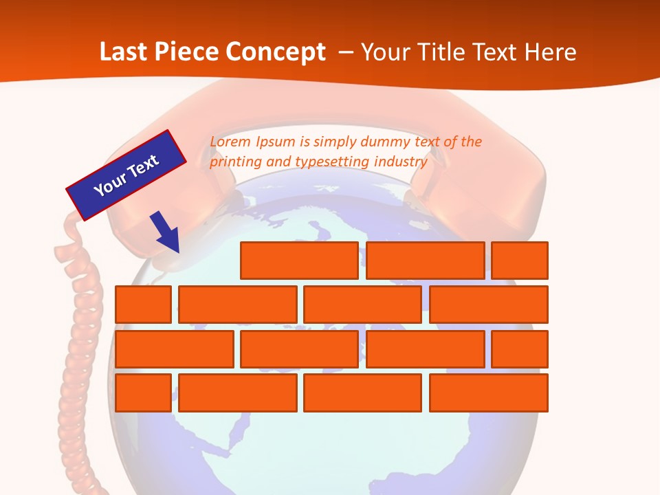 Phone Over The Globe PowerPoint Template