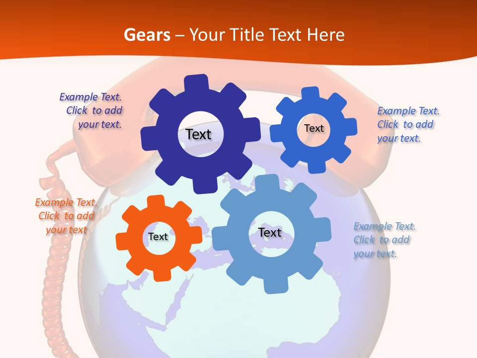 Phone Over The Globe PowerPoint Template