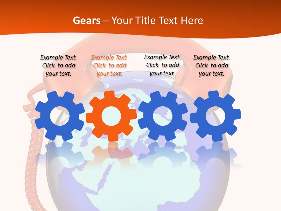 Phone Over The Globe PowerPoint Template