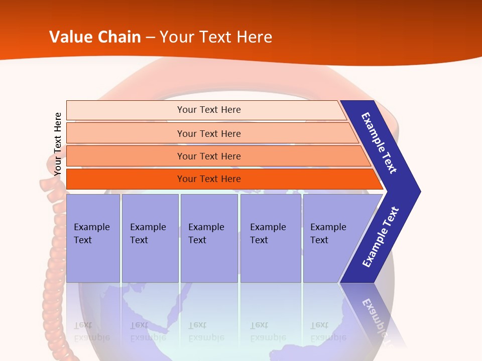 Phone Over The Globe PowerPoint Template