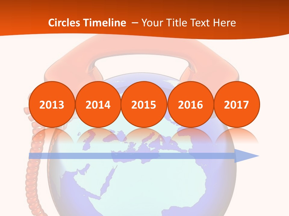 Phone Over The Globe PowerPoint Template