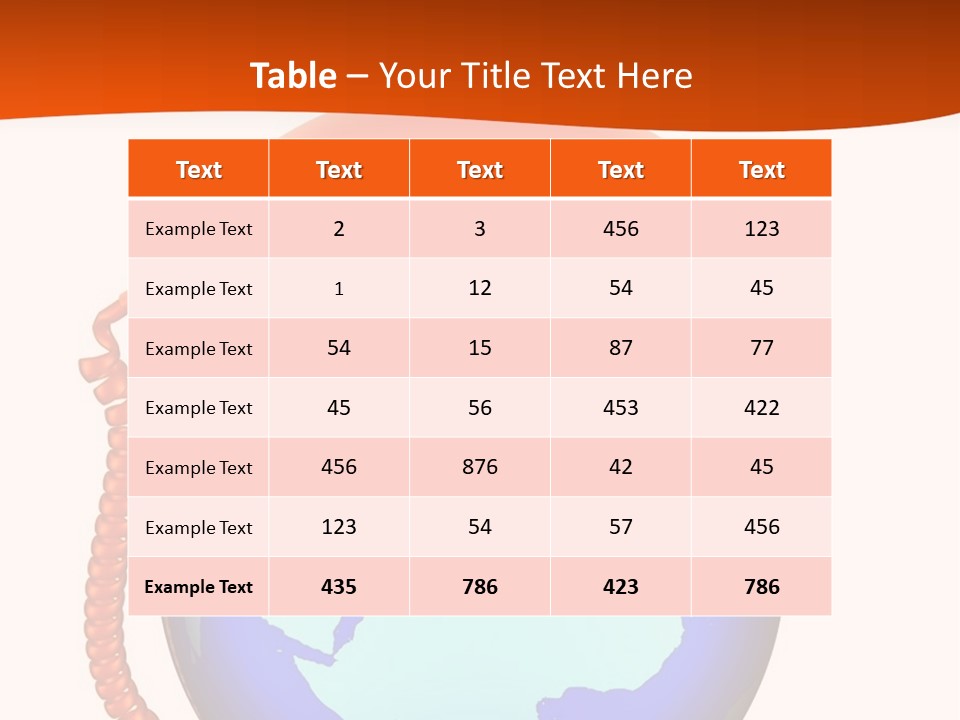 Phone Over The Globe PowerPoint Template