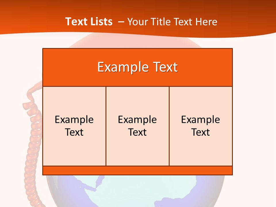 Phone Over The Globe PowerPoint Template