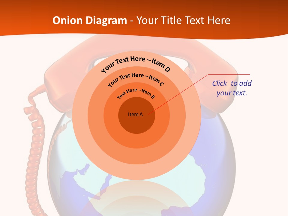 Phone Over The Globe PowerPoint Template