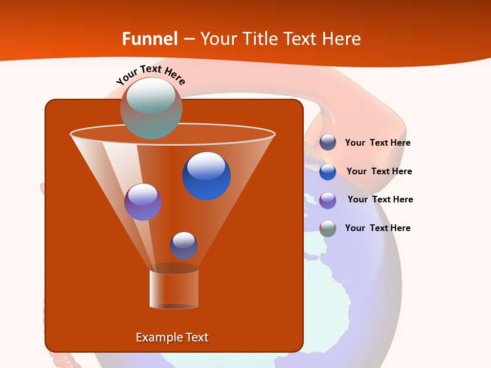 Phone Over The Globe PowerPoint Template