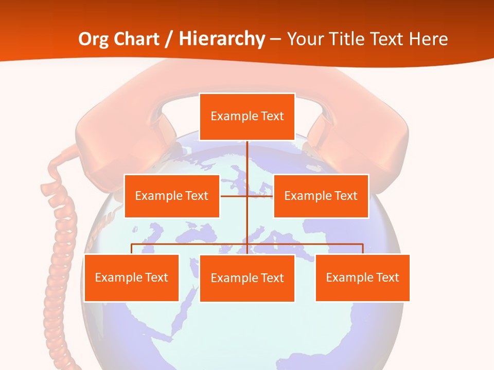 Phone Over The Globe PowerPoint Template