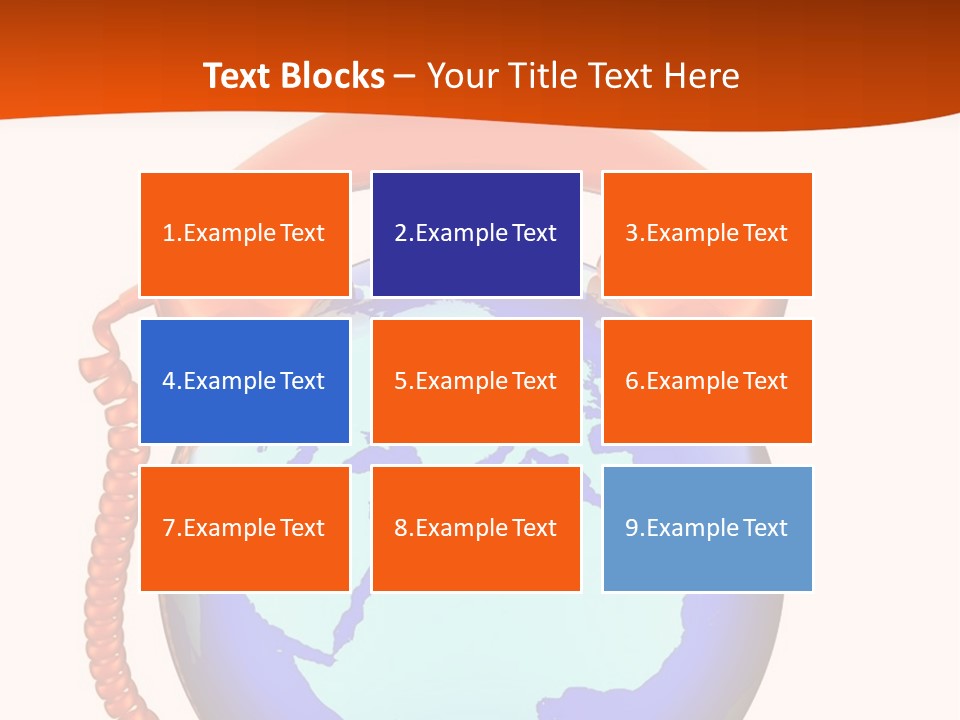 Phone Over The Globe PowerPoint Template