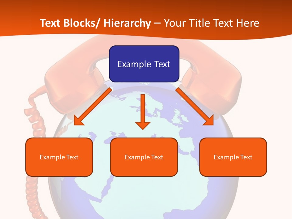 Phone Over The Globe PowerPoint Template