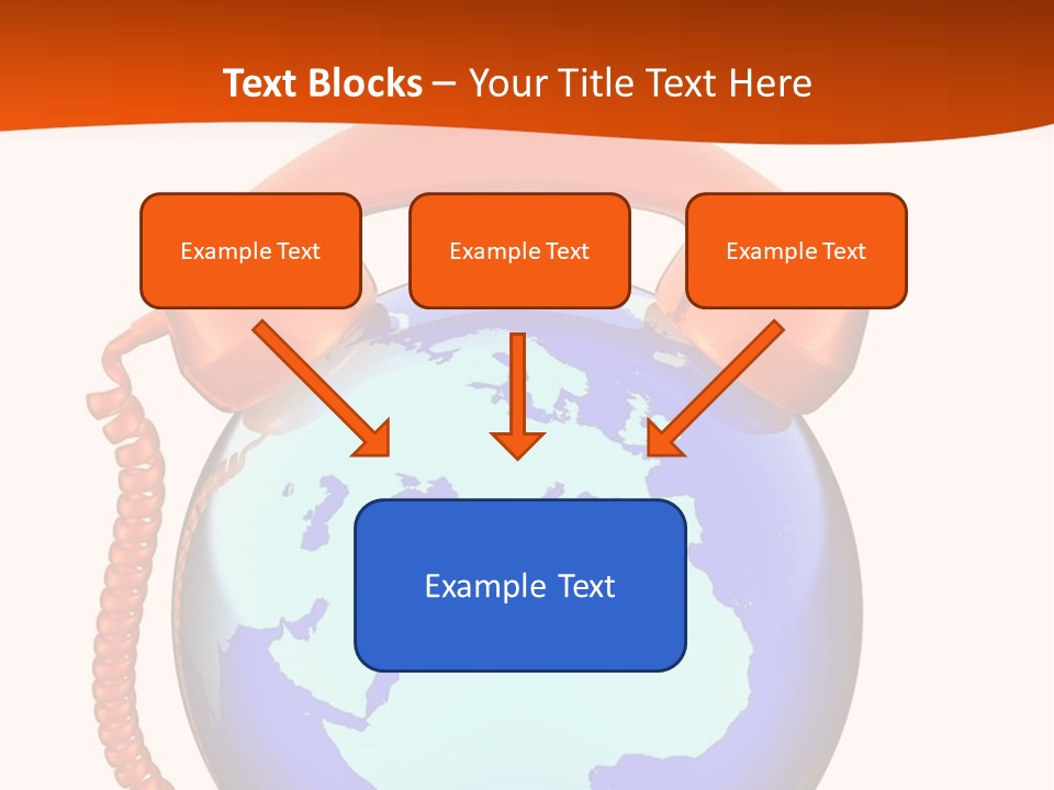 Phone Over The Globe PowerPoint Template