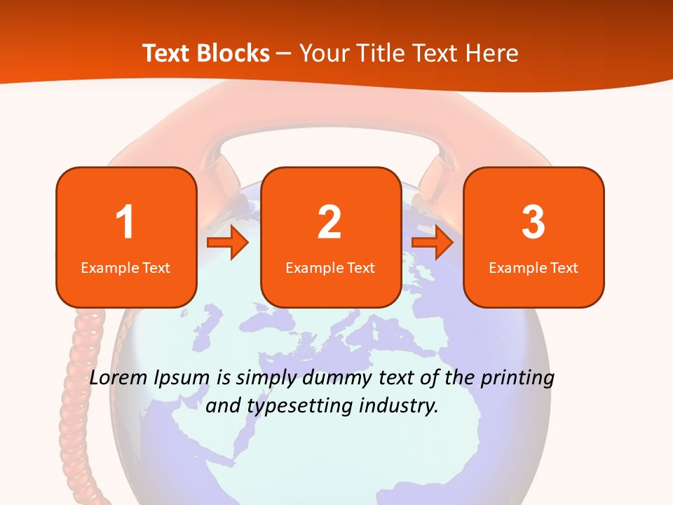 Phone Over The Globe PowerPoint Template