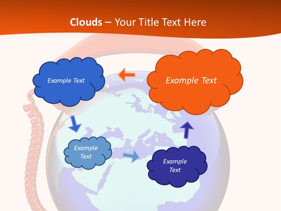 Phone Over The Globe PowerPoint Template