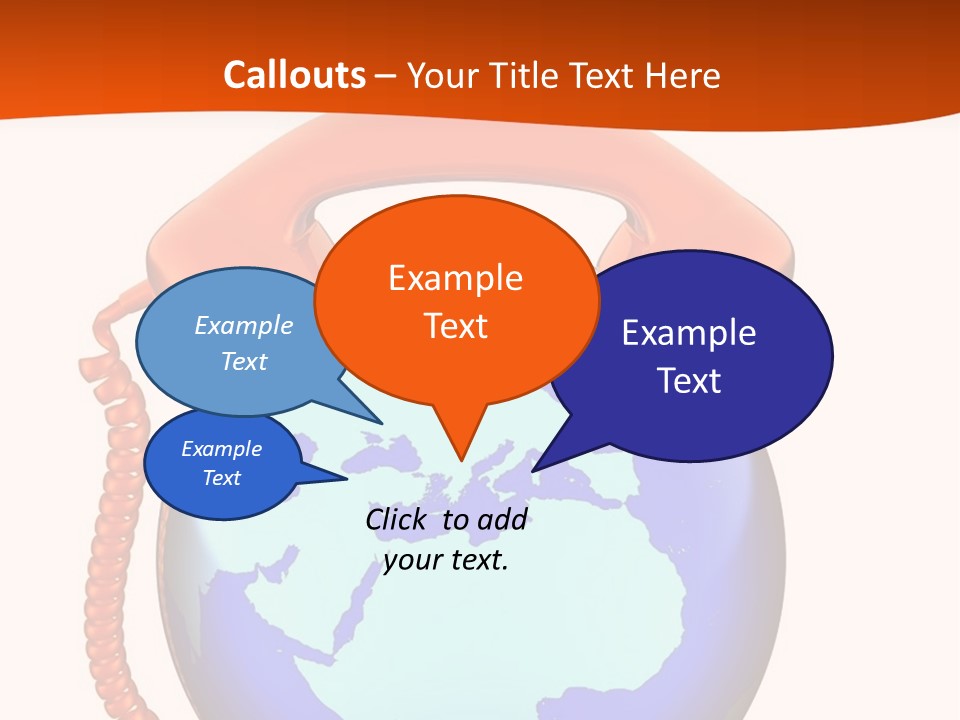 Phone Over The Globe PowerPoint Template