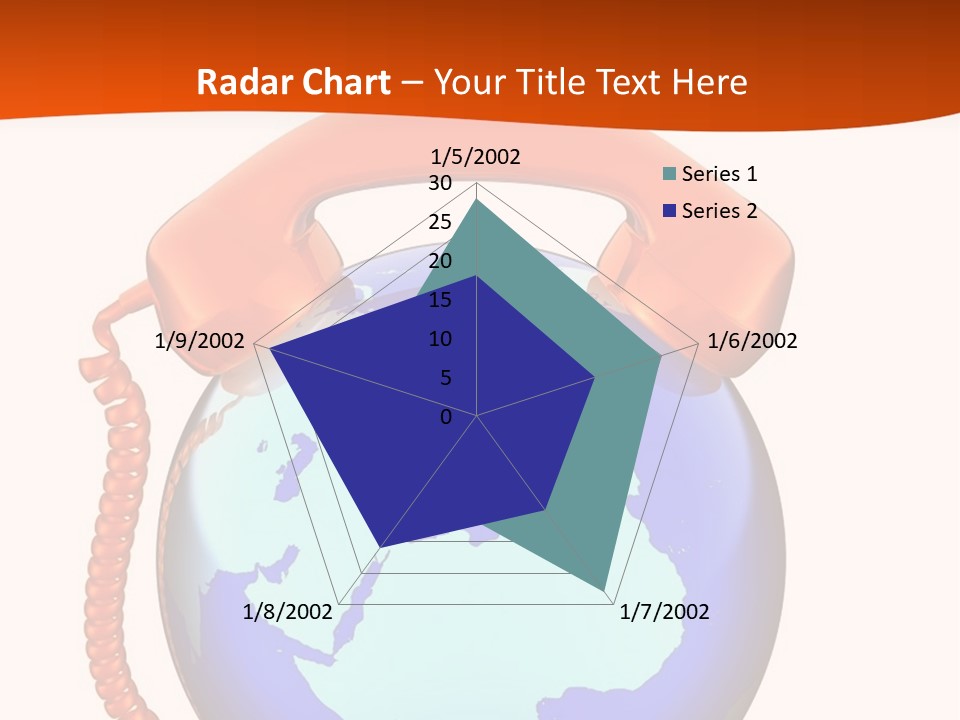 Phone Over The Globe PowerPoint Template