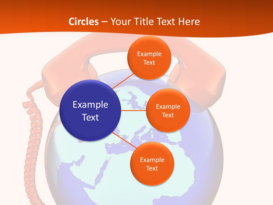 Phone Over The Globe PowerPoint Template