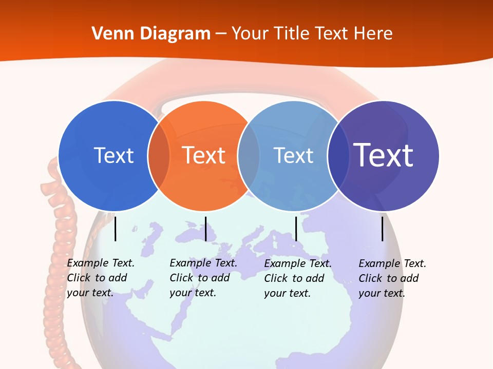 Phone Over The Globe PowerPoint Template