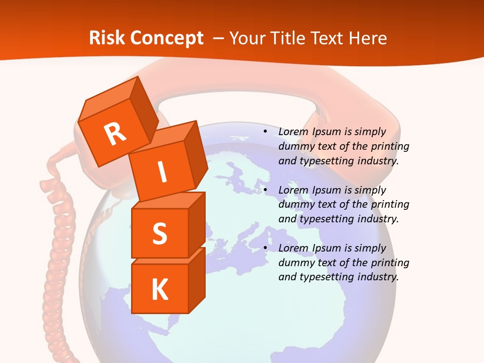 Phone Over The Globe PowerPoint Template