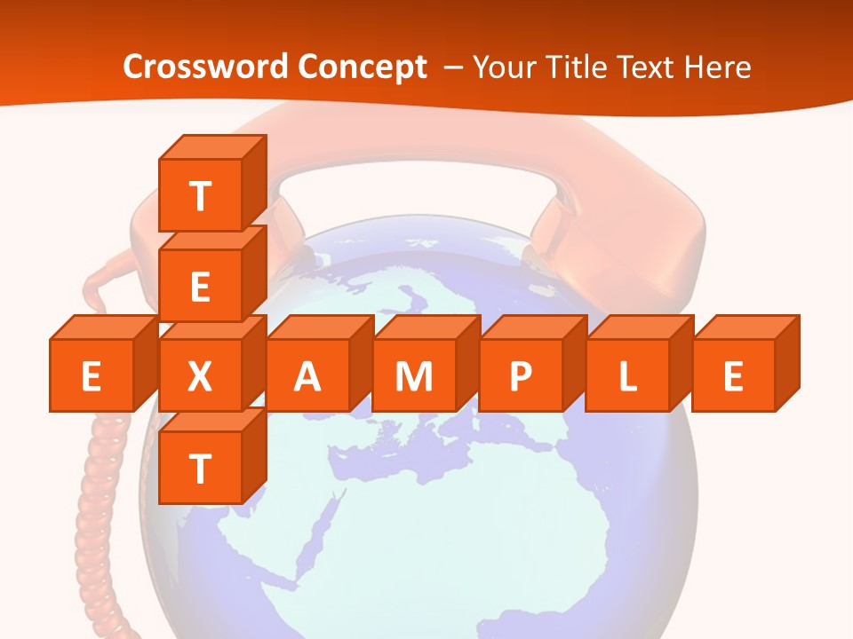 Phone Over The Globe PowerPoint Template
