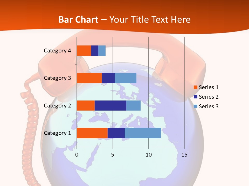 Phone Over The Globe PowerPoint Template