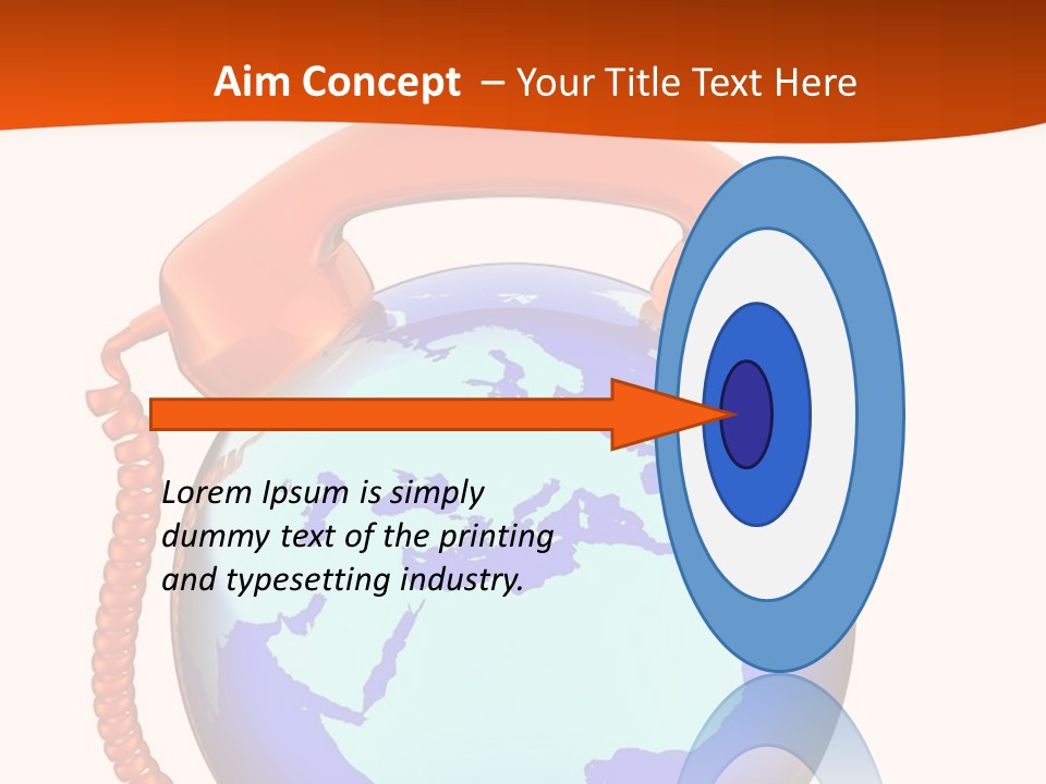 Phone Over The Globe PowerPoint Template