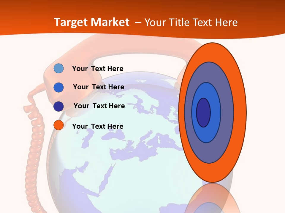 Phone Over The Globe PowerPoint Template