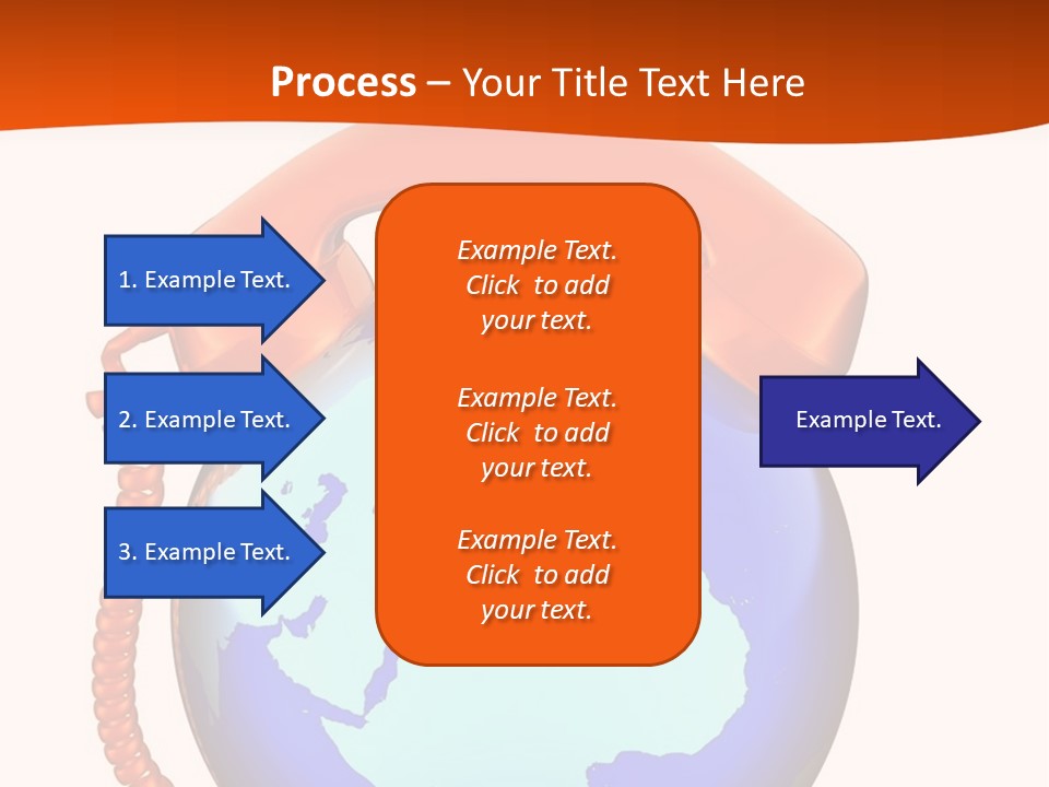 Phone Over The Globe PowerPoint Template