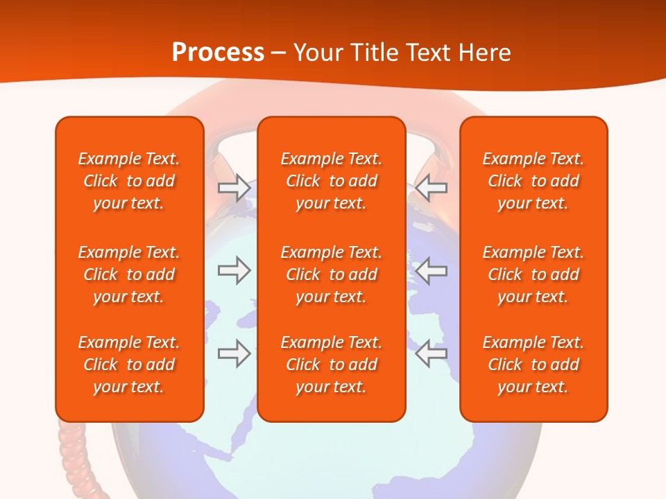 Phone Over The Globe PowerPoint Template