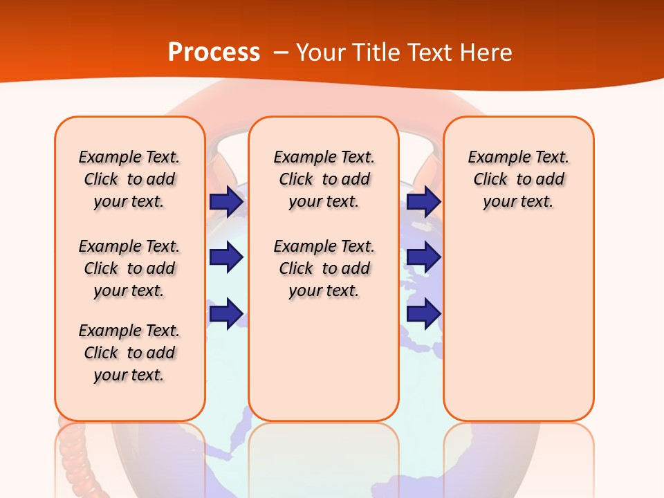 Phone Over The Globe PowerPoint Template