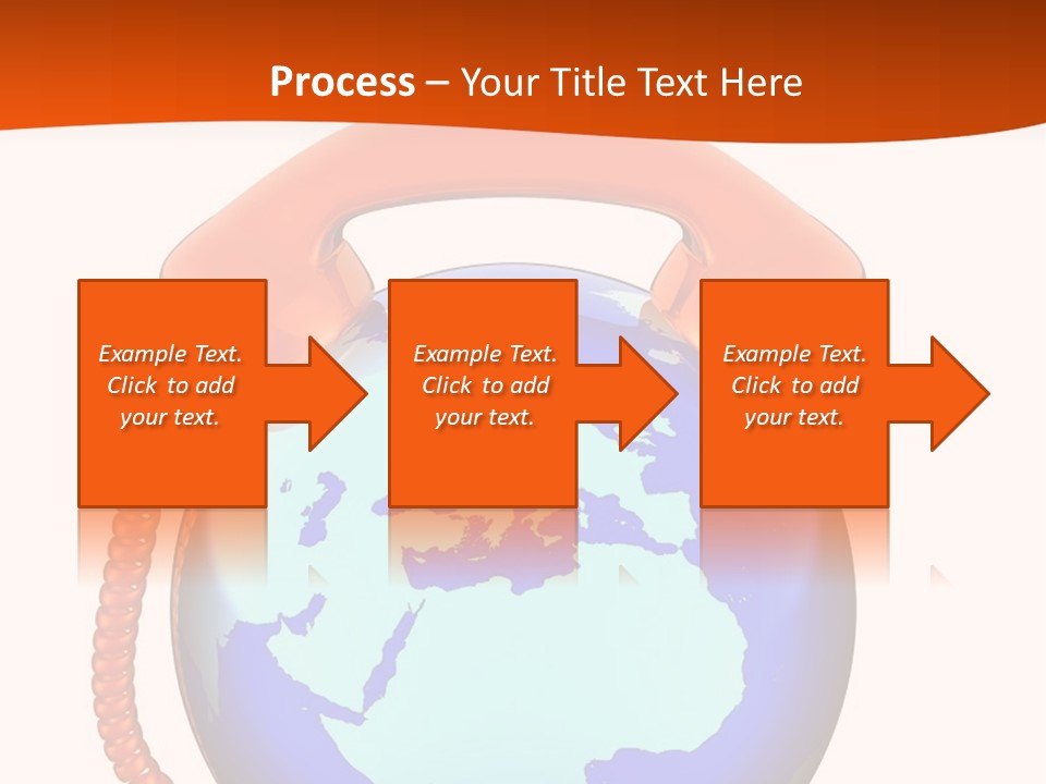 Phone Over The Globe PowerPoint Template