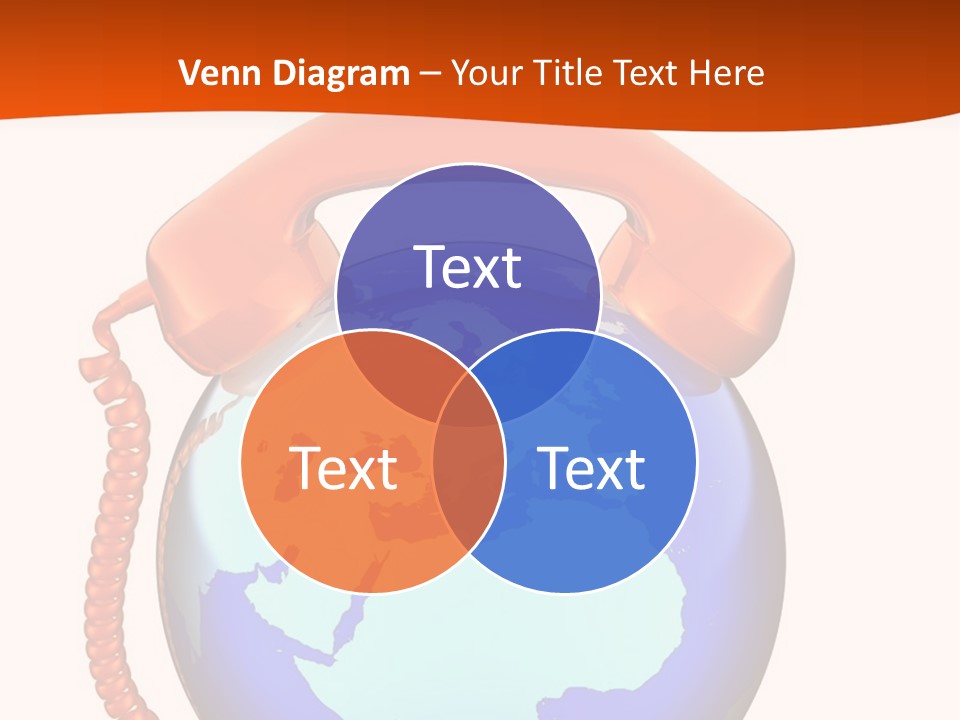 Phone Over The Globe PowerPoint Template