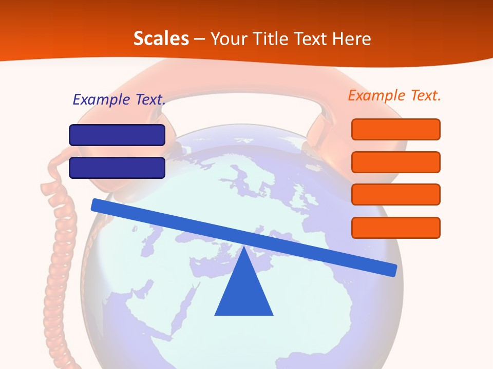 Phone Over The Globe PowerPoint Template