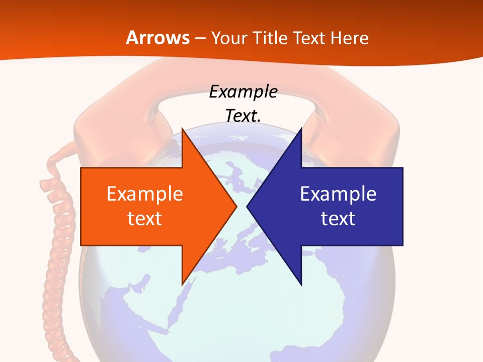 Phone Over The Globe PowerPoint Template