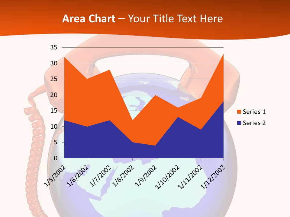 Phone Over The Globe PowerPoint Template