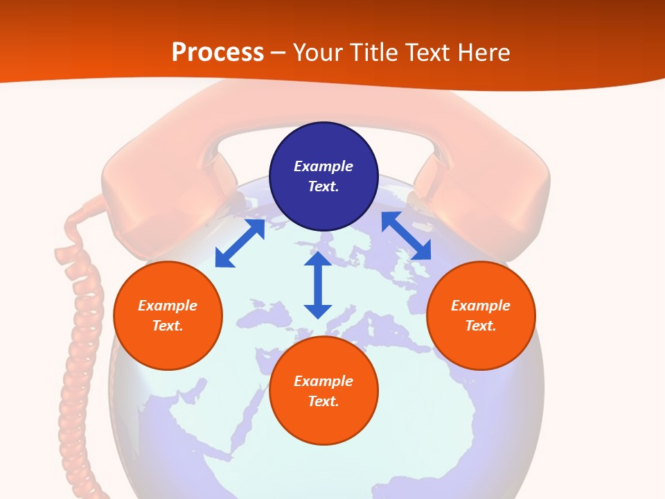 Phone Over The Globe PowerPoint Template