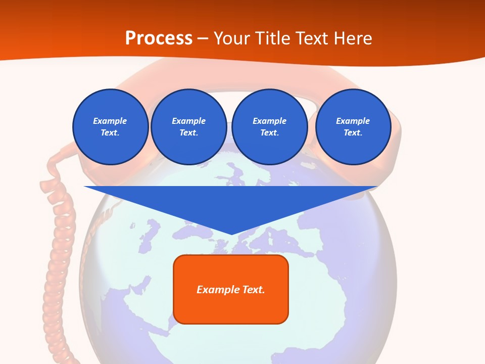 Phone Over The Globe PowerPoint Template