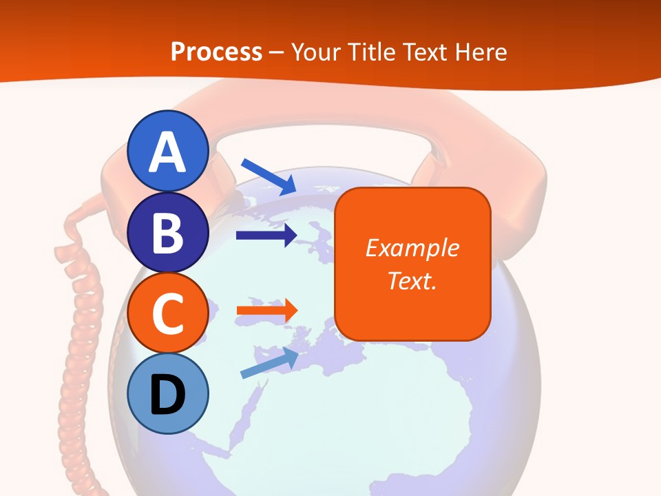 Phone Over The Globe PowerPoint Template
