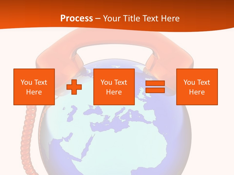 Phone Over The Globe PowerPoint Template